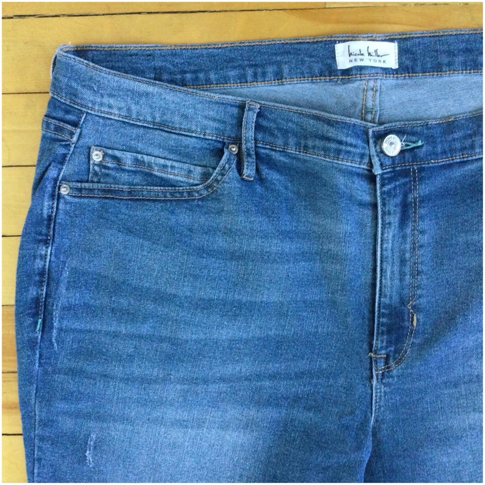 NICOLE MILLER New York Nolita Boyfriend Jeans Women's Plus 18 Medium Wash – EUC - Picture 5 of 13
